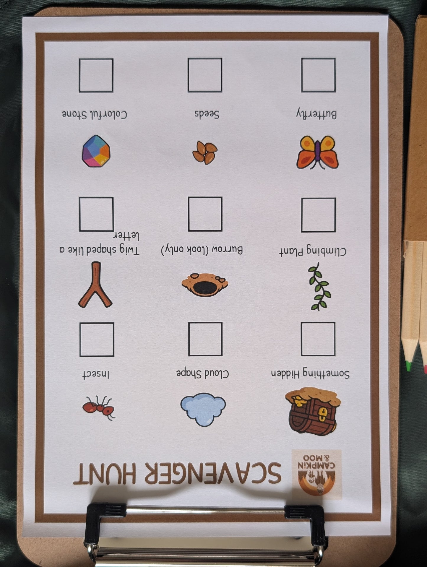 Scavenger Hunt Kit — Nature Adventure Game for Kids | CAMPKiN & MOO