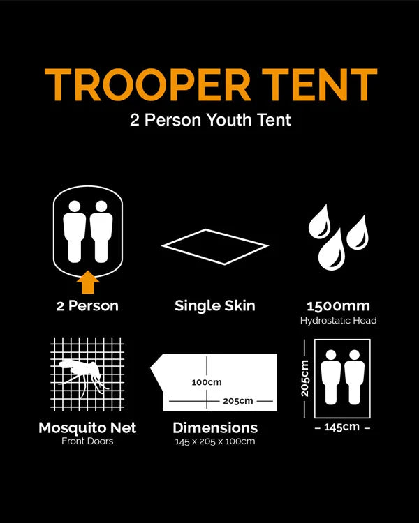 Trooper Tent – Camouflage (2 Person, Single Skin)